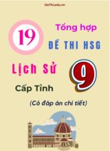 Tổng hợp 19 đề thi HSG Lịch sử Lớp 9 cấp Tỉnh (Có đáp án chi tiết)